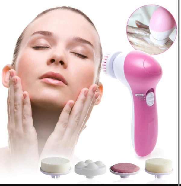 Electric Face Cleaning Brush β 5 in 1 Beauty Tool