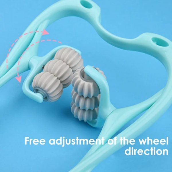 6‑Wheel Pressure Point Neck Massager – Relieve Neck, Shoulder & Back Pain