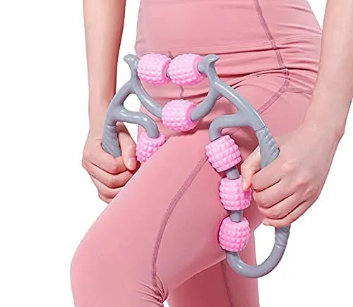 9-Wheel U-Shape Massage Roller – Full Body Muscle Relaxer