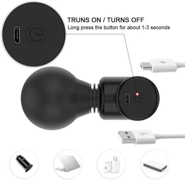 Mini Deep Tissue Massager – Portable & Rechargeable Relief Gun