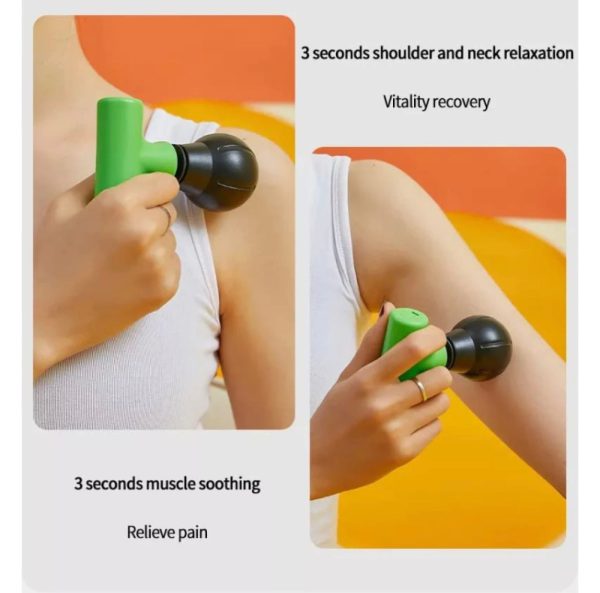Mini Deep Tissue Massager – Portable & Rechargeable Relief Gun