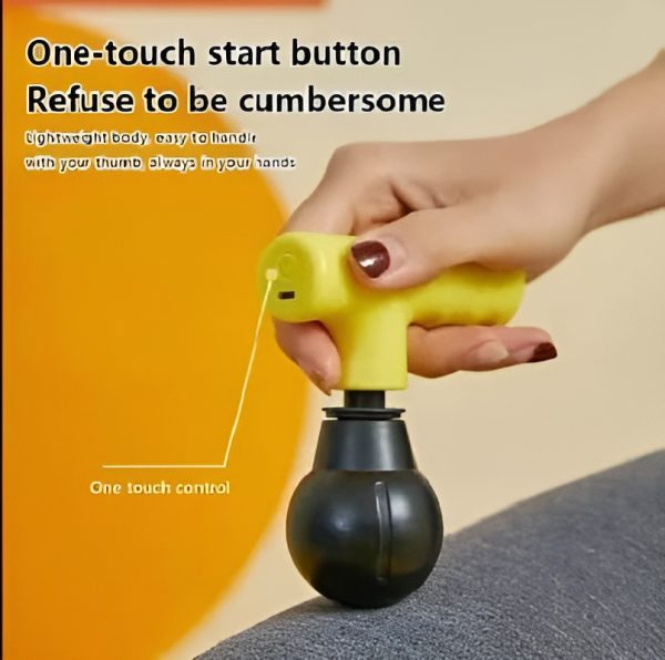 Mini Deep Tissue Massager – Portable & Rechargeable Relief Gun