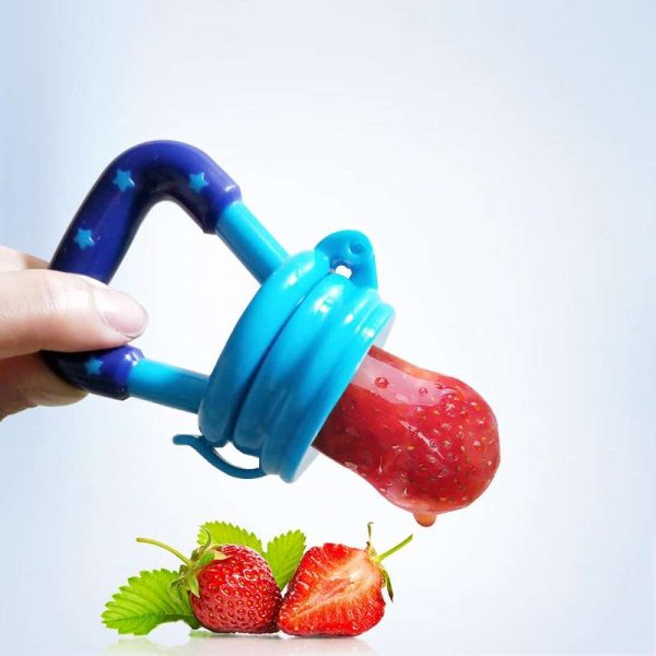 ā
Baby Fruit Feeder Spoon ā Safe Silicone Pacifier for Self-Feeding & Teething Relief