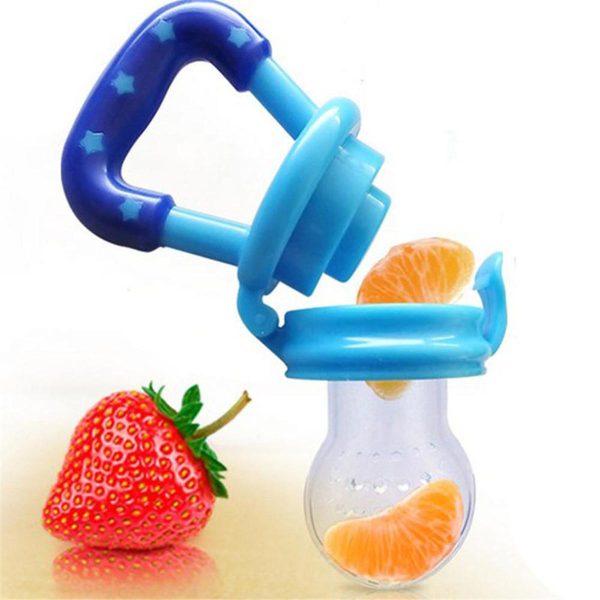 ā
Baby Fruit Feeder Spoon ā Safe Silicone Pacifier for Self-Feeding & Teething Relief