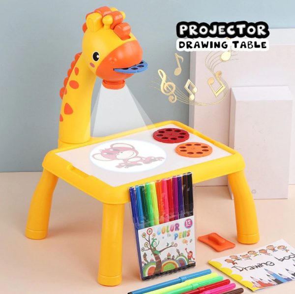 Giraffe Mini Art Projector Board – LED Drawing Table for Kids