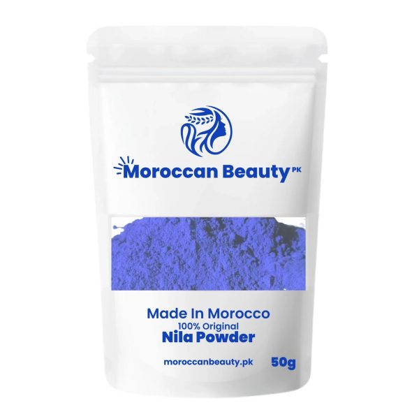 Moroccan Blue Nila Powder โ Natural Skin Brightening & Pampering Mask