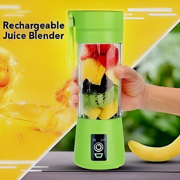 Portable Mini Juicer Blender (USB Rechargeable, 6- Blade, 380 ml