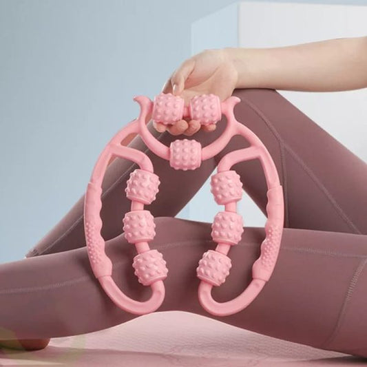 9-Wheel U-Shape Massage Roller – Full Body Muscle Relaxer
