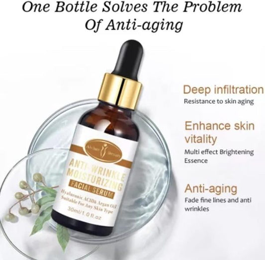 Aichun Beauty Anti-Wrinkle Serum – Hyaluronic Acid & Argan Oil, 30 ml