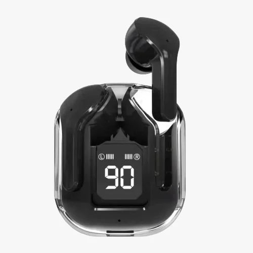 Air 31 Transparent Wireless Earbuds with LED Display – Bluetooth 5.3, Fast Charging, Best Price in Pakistan | Zellix Store