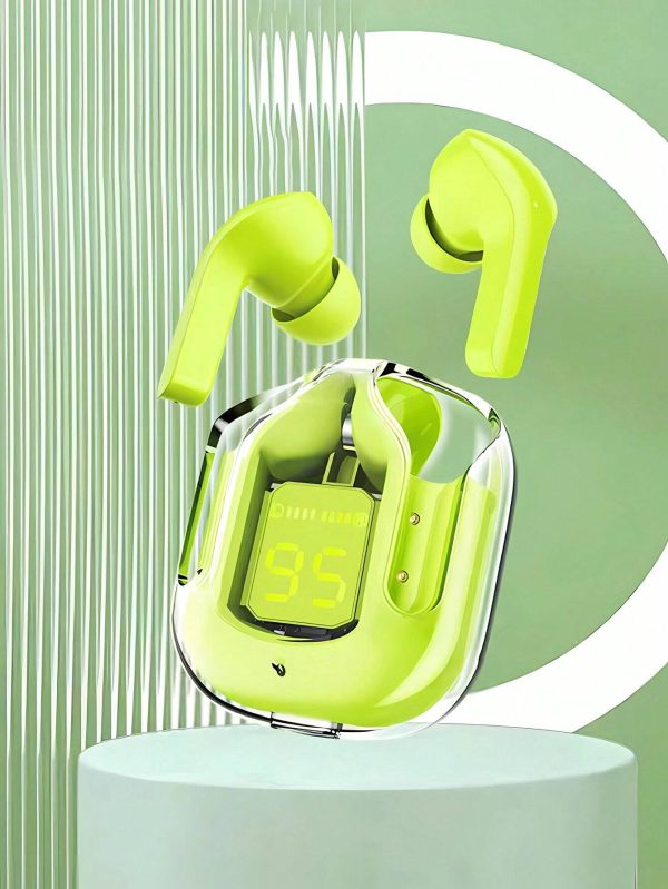 Air 31 Transparent Wireless Earbuds with LED Display – Bluetooth 5.3, Fast Charging, Best Price in Pakistan | Zellix Store