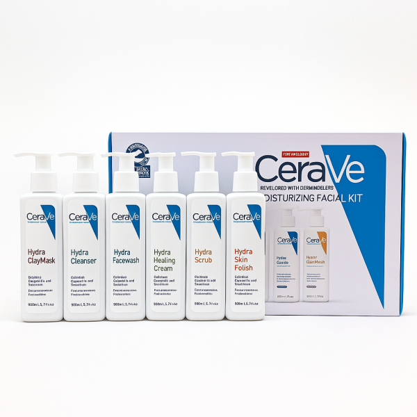 CeraVe 6‑Step Moisturizing Facial Kit – Complete Hydra Skincare Set