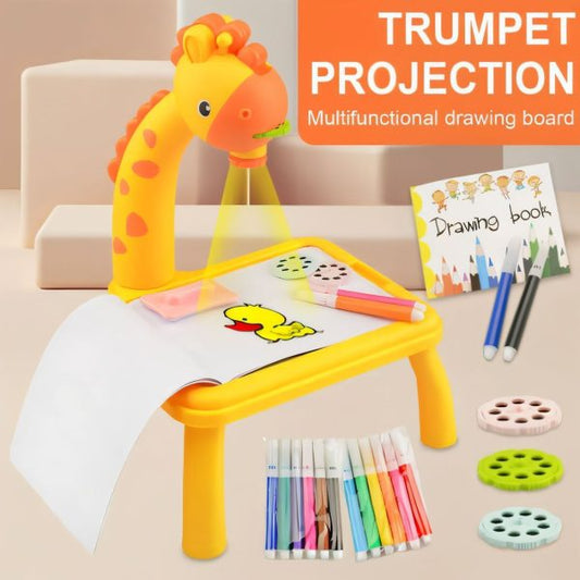 Giraffe Mini Art Projector Board – LED Drawing Table for Kids